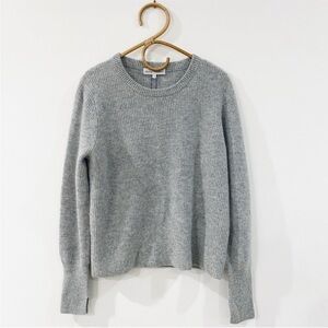 White + Warren 100% cashmere gray sweater NEW